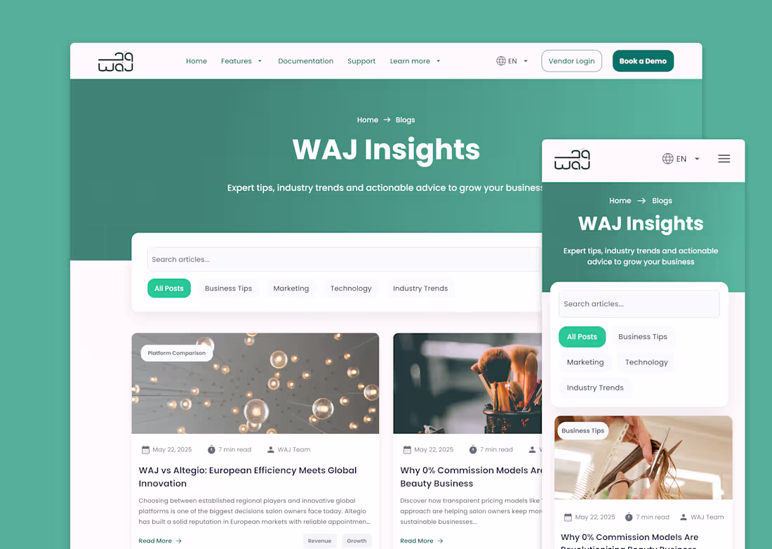 Cover image for Blog Section Redesign for a SAAS