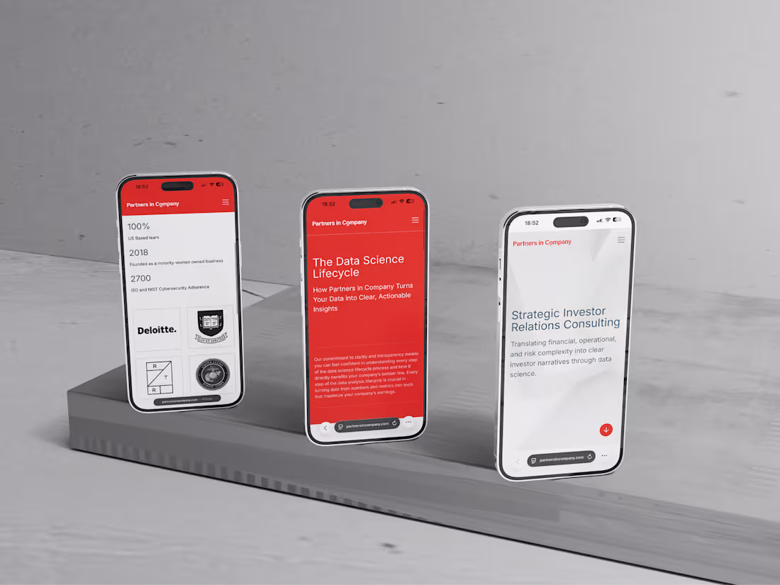 Cover image for Website Design and Development for Partners in Company