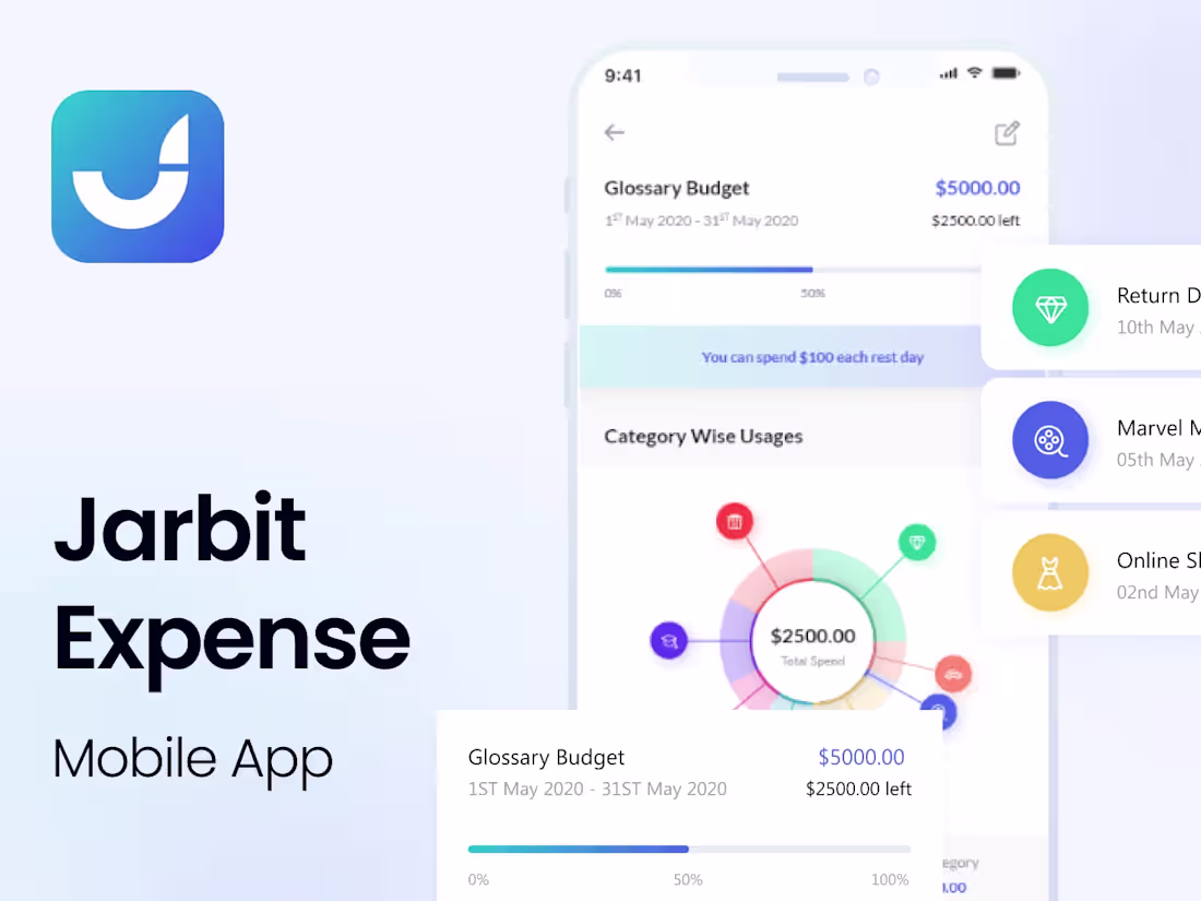 Cover image for Jarbit - Expense Mobile App