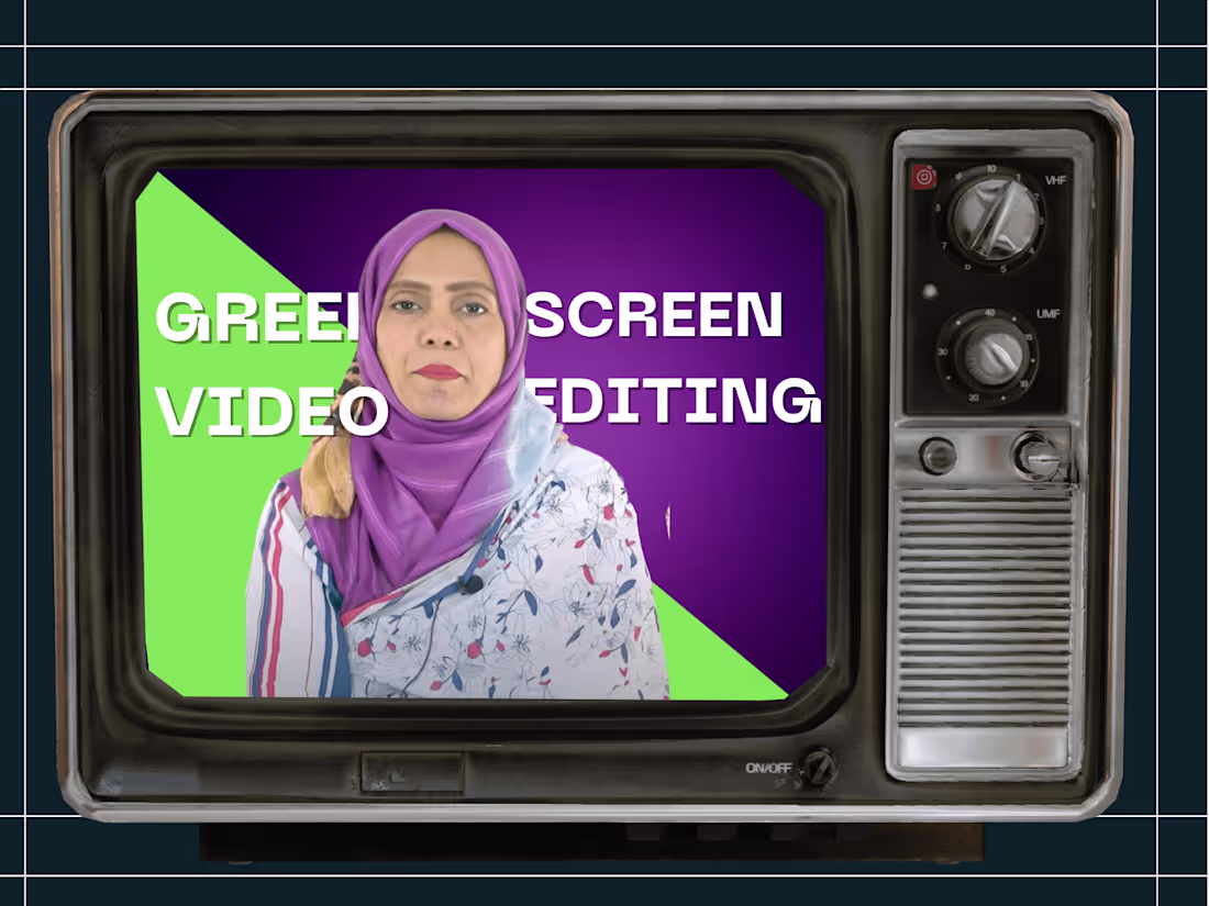 Cover image for Skilled Green Screen video editing 