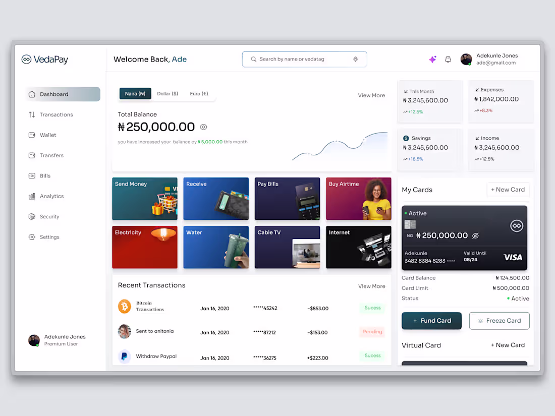 Cover image for VEDA E-wallet App Development