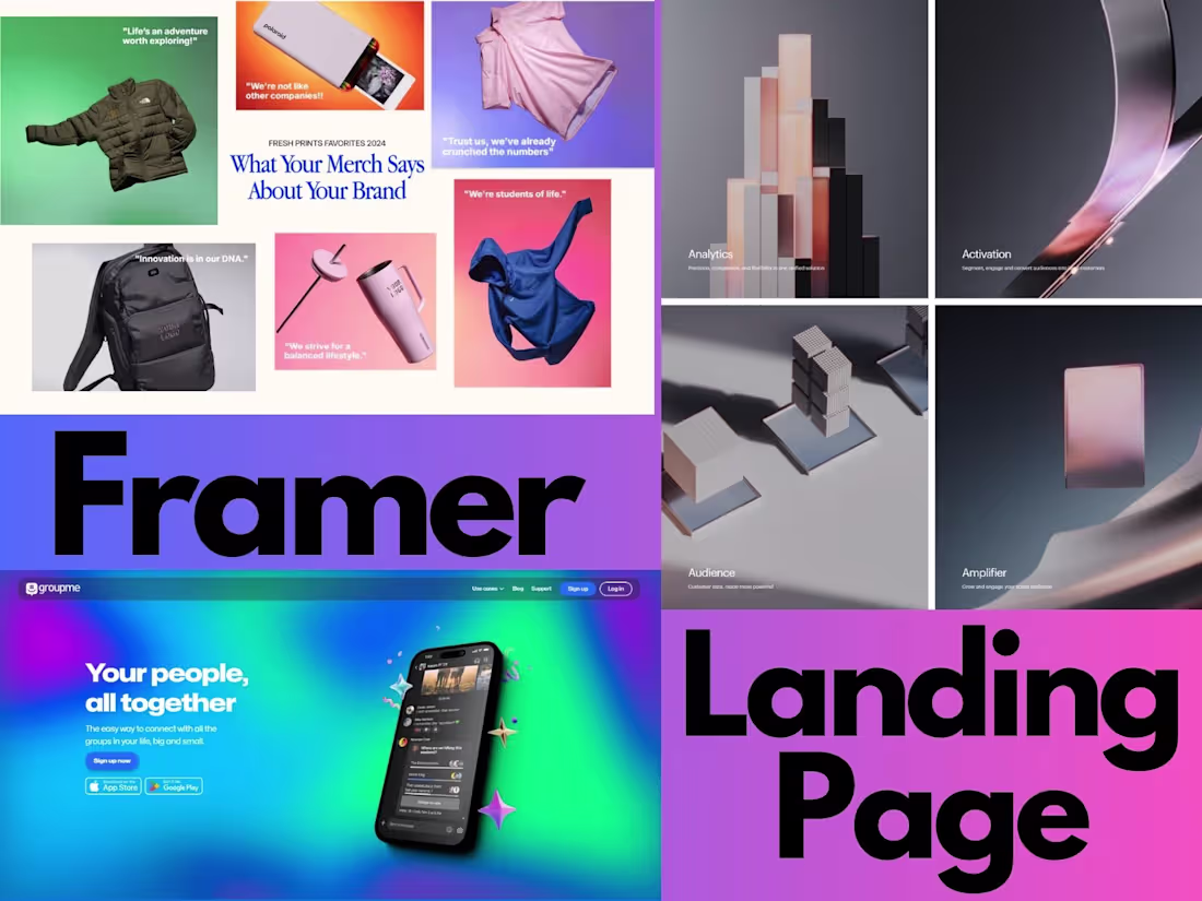 Cover image for Framer Landing Page Development ✨