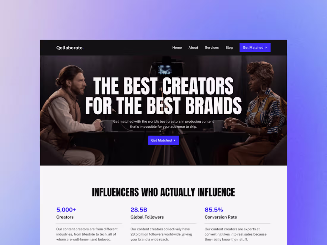 Cover image for Qollaborate — Content Creation Agency Template