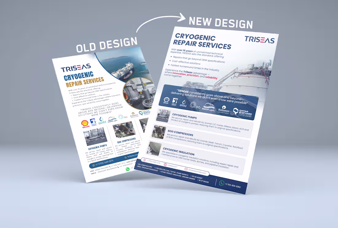 Cover image for Redesign for Triseas Brochure
