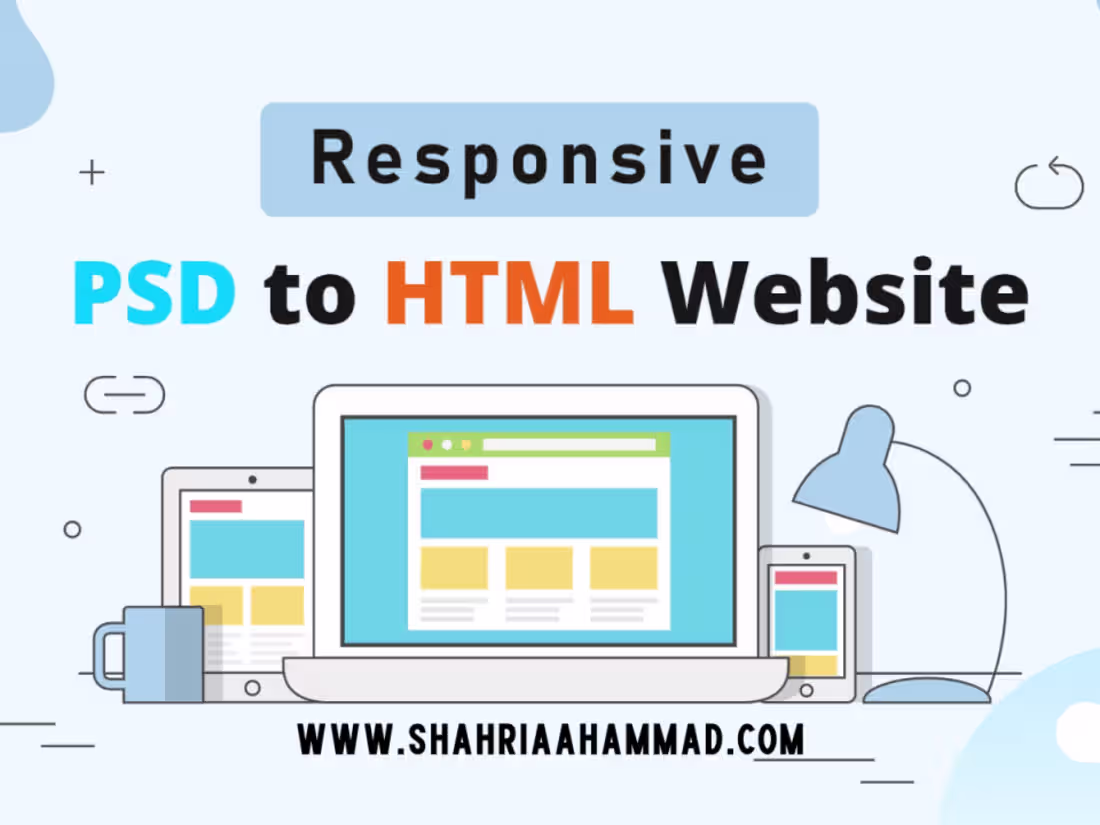 Cover image for I will be your frontend developer using HTML,CSS, bootstrap,js