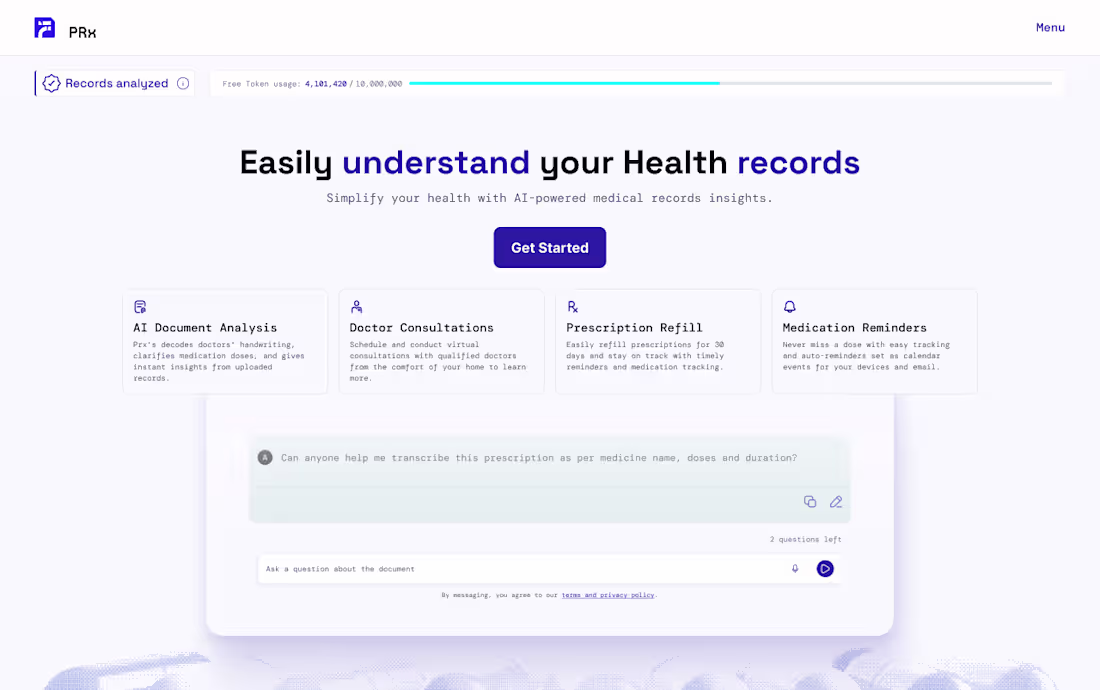 Cover image for AI-driven personal health record management SaaS platform