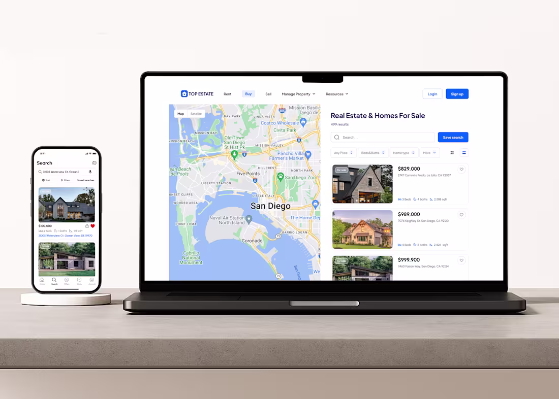 Cover image for Real Estate Mobile App | SaaS | UI/UX Design