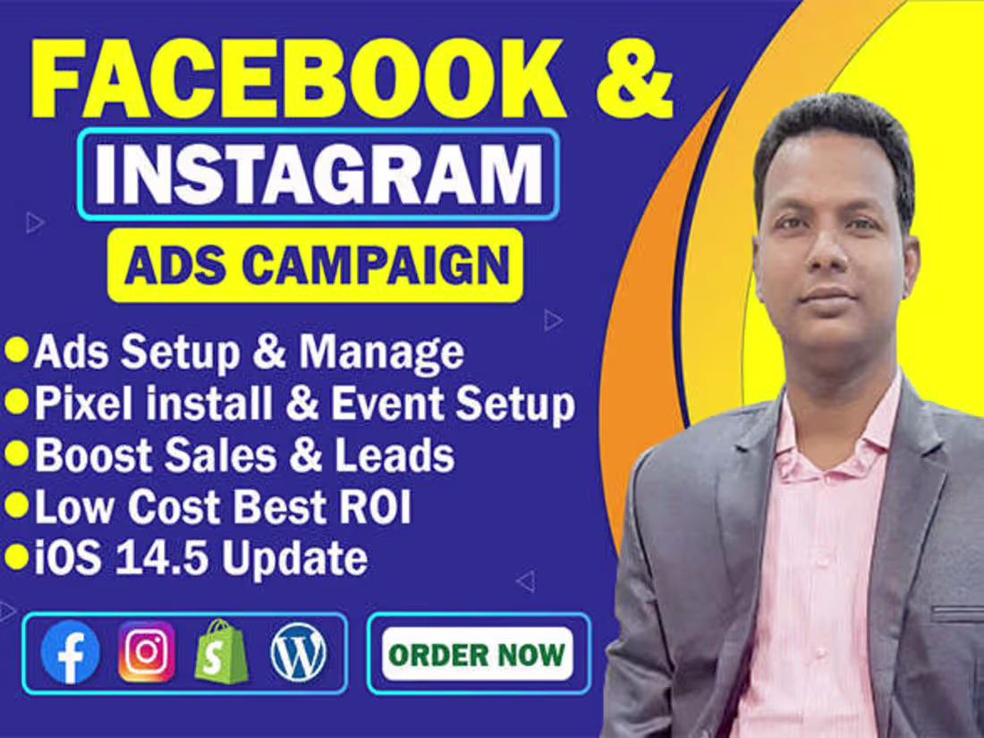 Cover image for Facebook ads campaign, Instagram ad, Shopify Facebook advertise