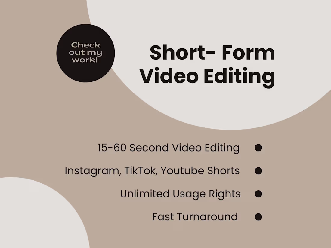 Cover image for Video Editing for your Short-form Content 