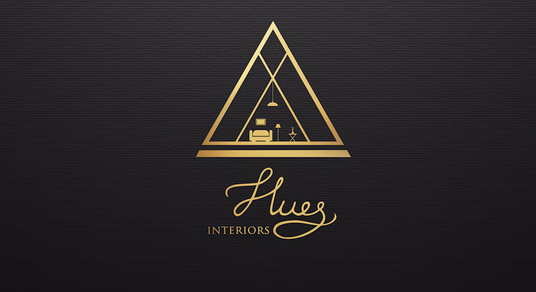 Cover image for Hues Interiors Logo design
