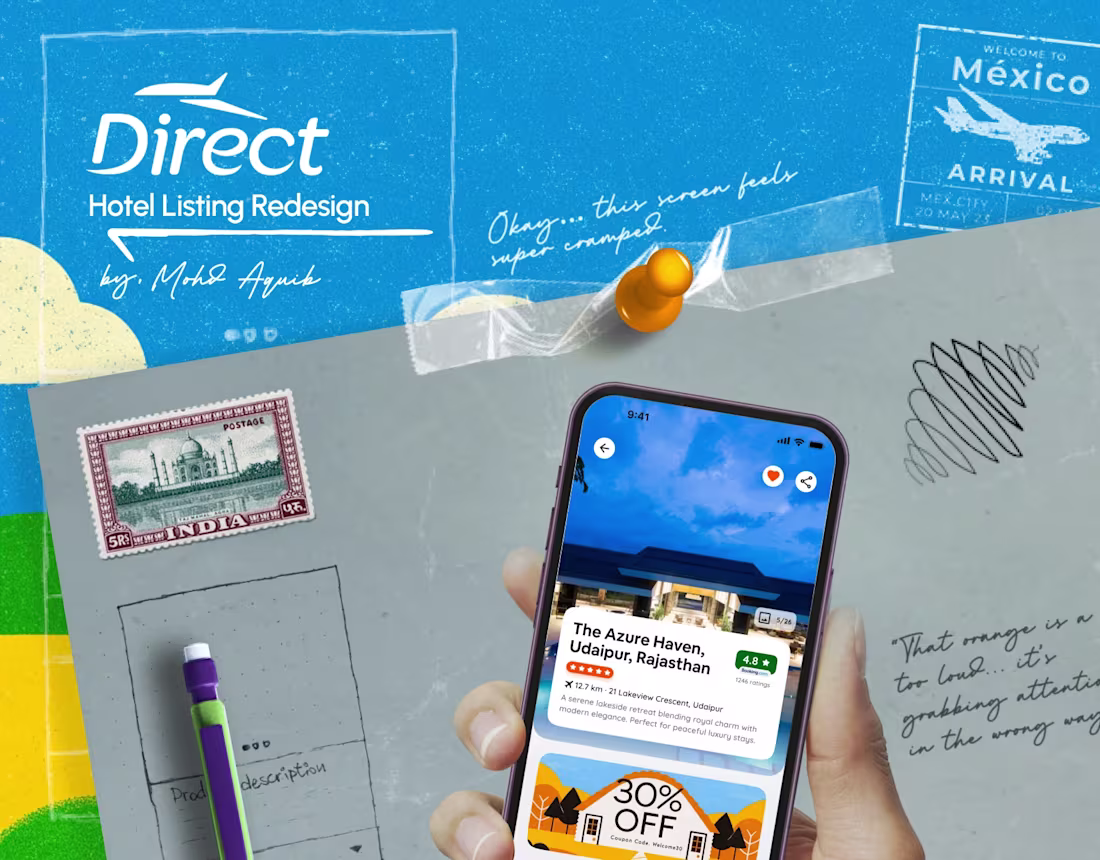 Cover image for Direct - Hotel Listing Redesign