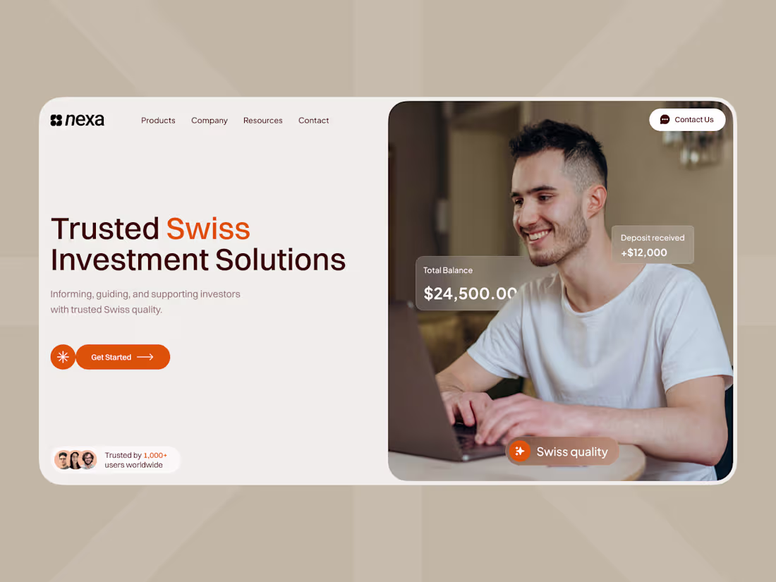 Cover image for Fintech SaaS Investment Platform Website UI/UX Design