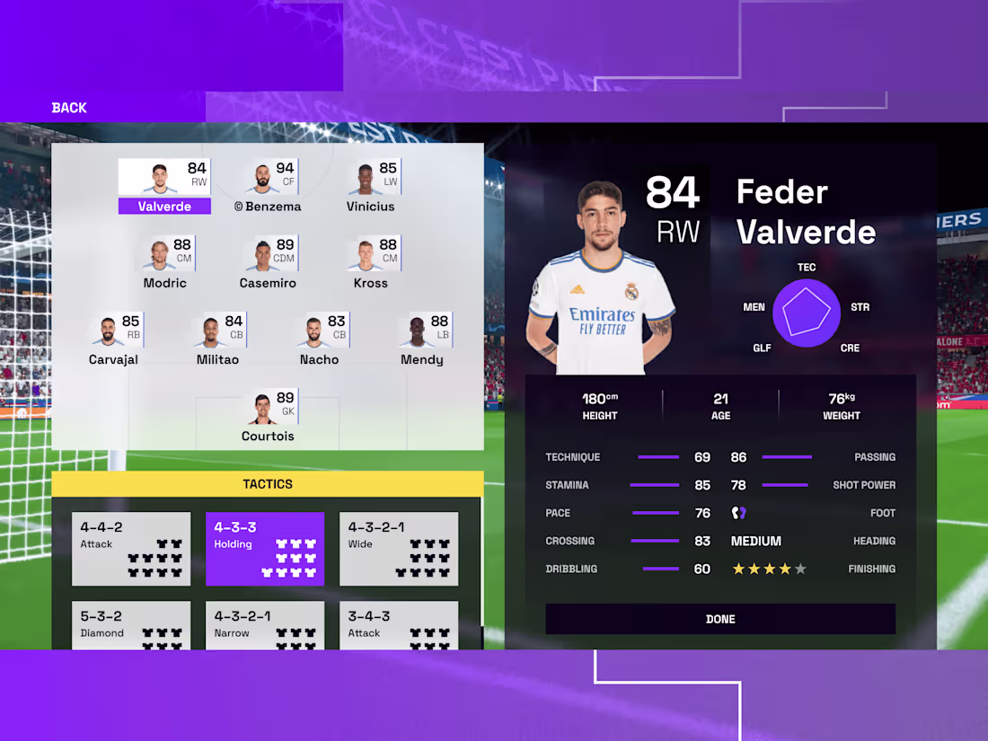 Cover image for 🎮 Football Video Game UI