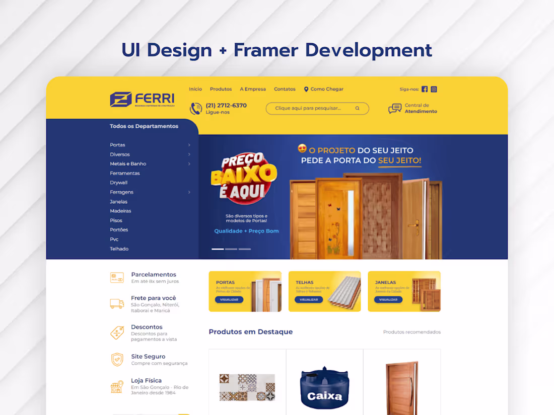 Cover image for UI Design + Framer Development