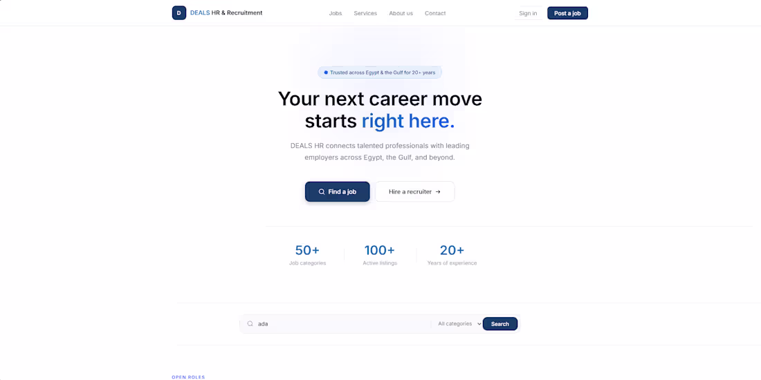 Cover image for Modern Recruitment Website Redesign (Concept