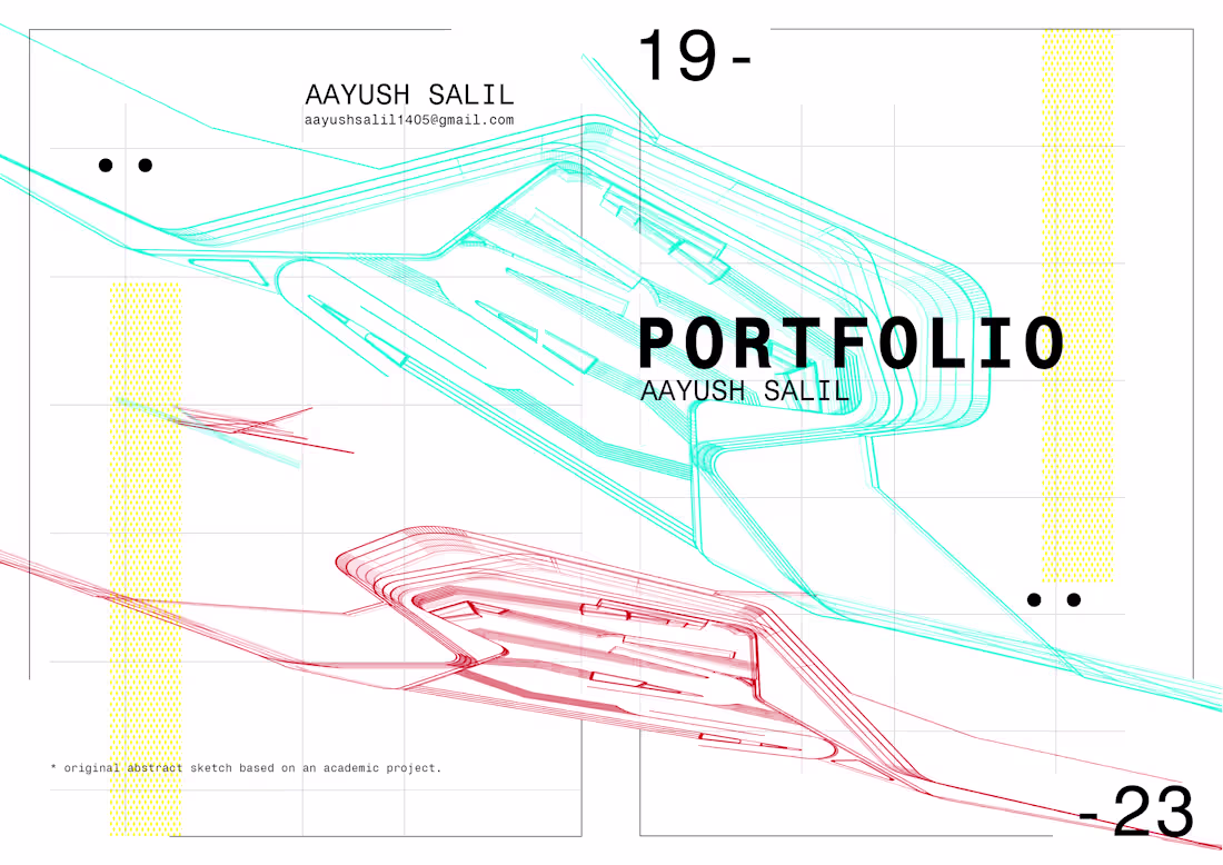 Cover image for architectural folio | 19-23 : Behance