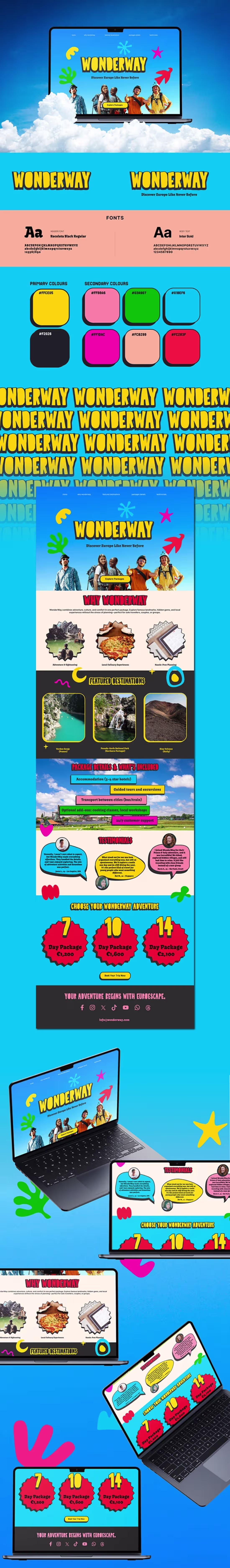 Cover image for WonderWave – Travel Landing Page