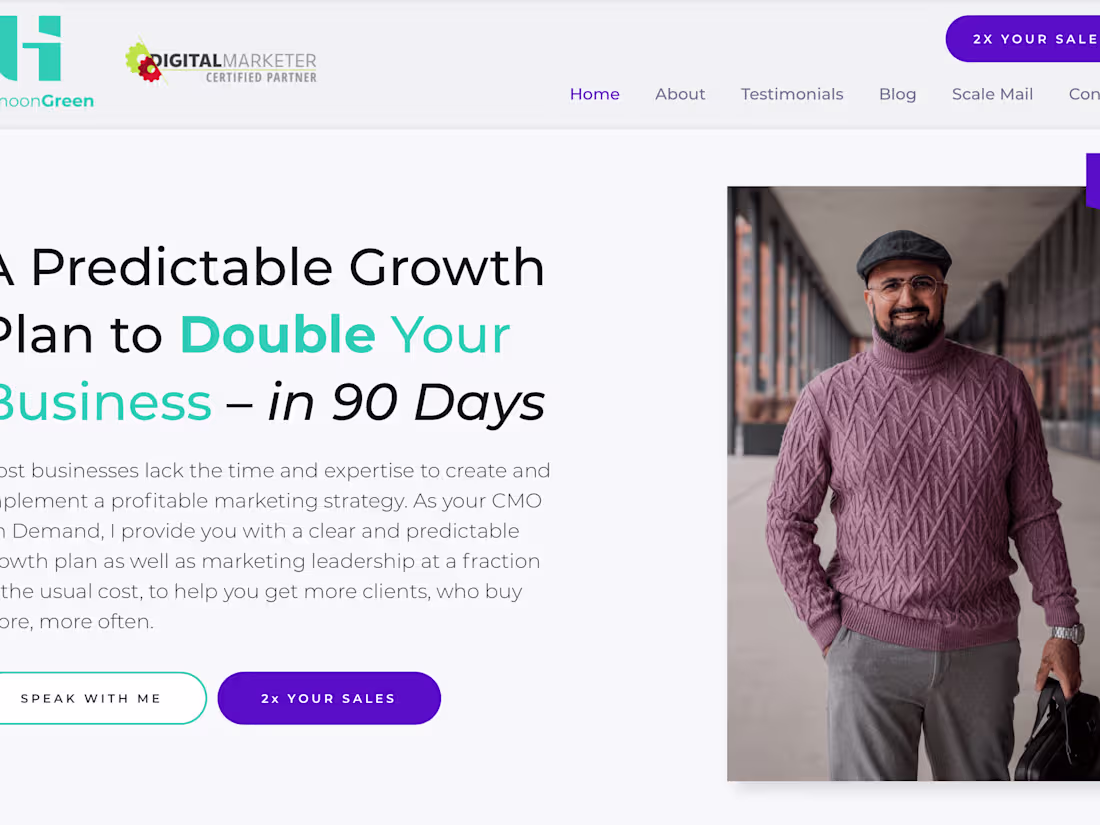 Cover image for Hamoon Green | Digital Marketer Portfolio - Wordpress