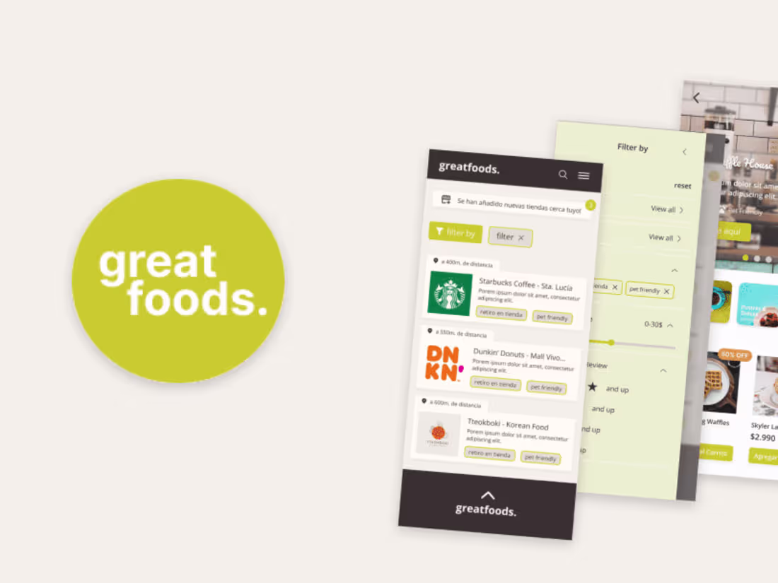 Cover image for Case Study: Great Foods site redesign on Behance