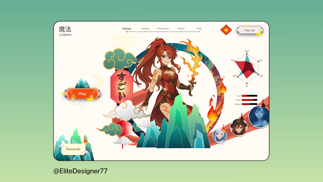 Cover image for Recent Project 🛠️ 🌟🖌️ Magic Cosmos - Game UI 🚀 This proj...