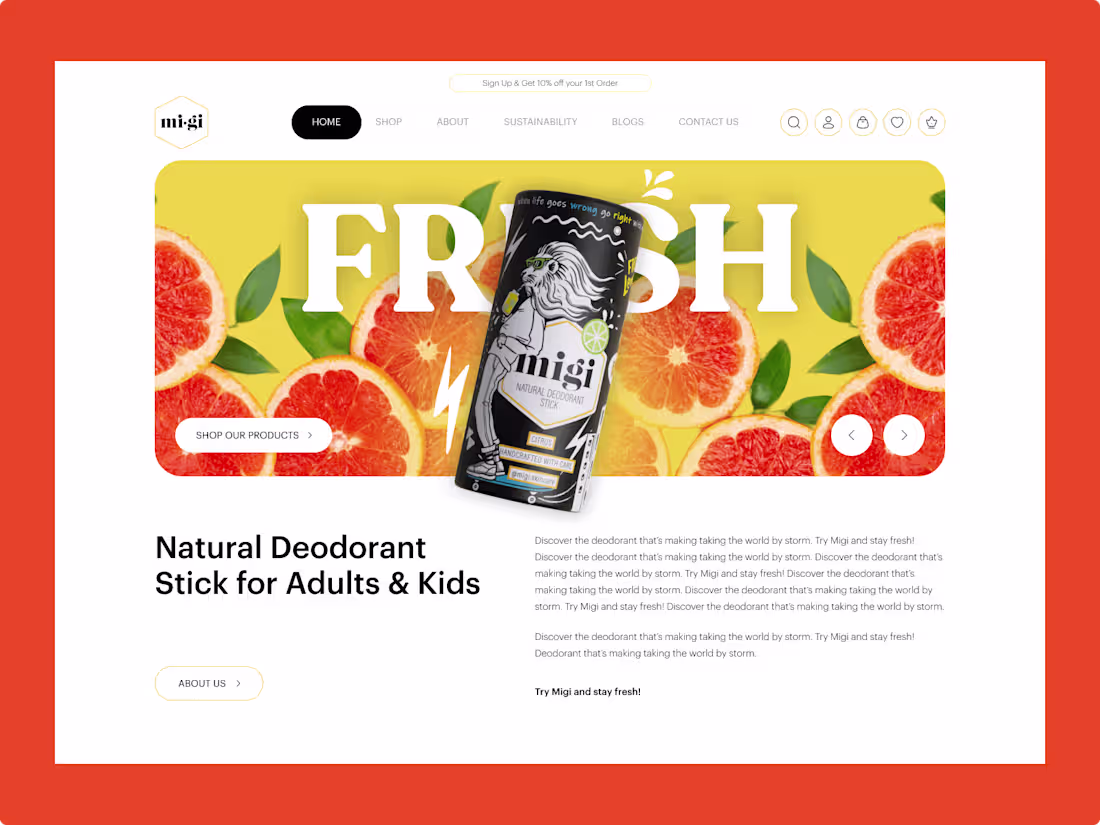 Cover image for Migi - Framer Design and Development