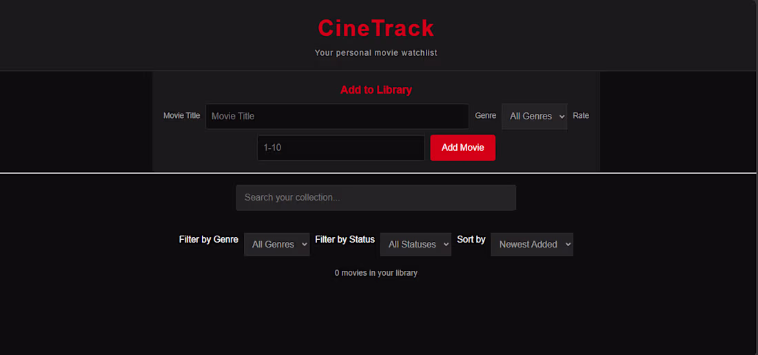 Cover image for Built a personal movie watchlist