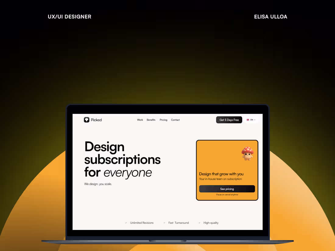 Cover image for Website and Brand Creation for Picked