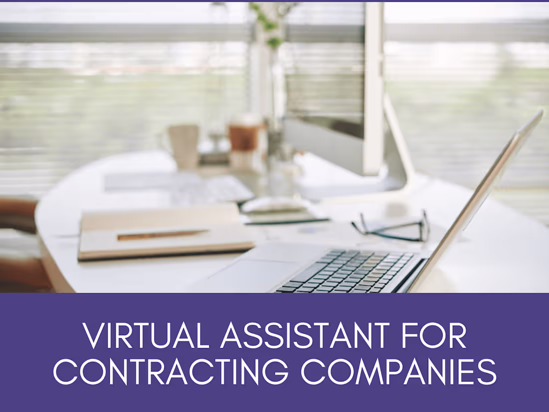 Cover image for Virtual Assistant for Contracting Companies