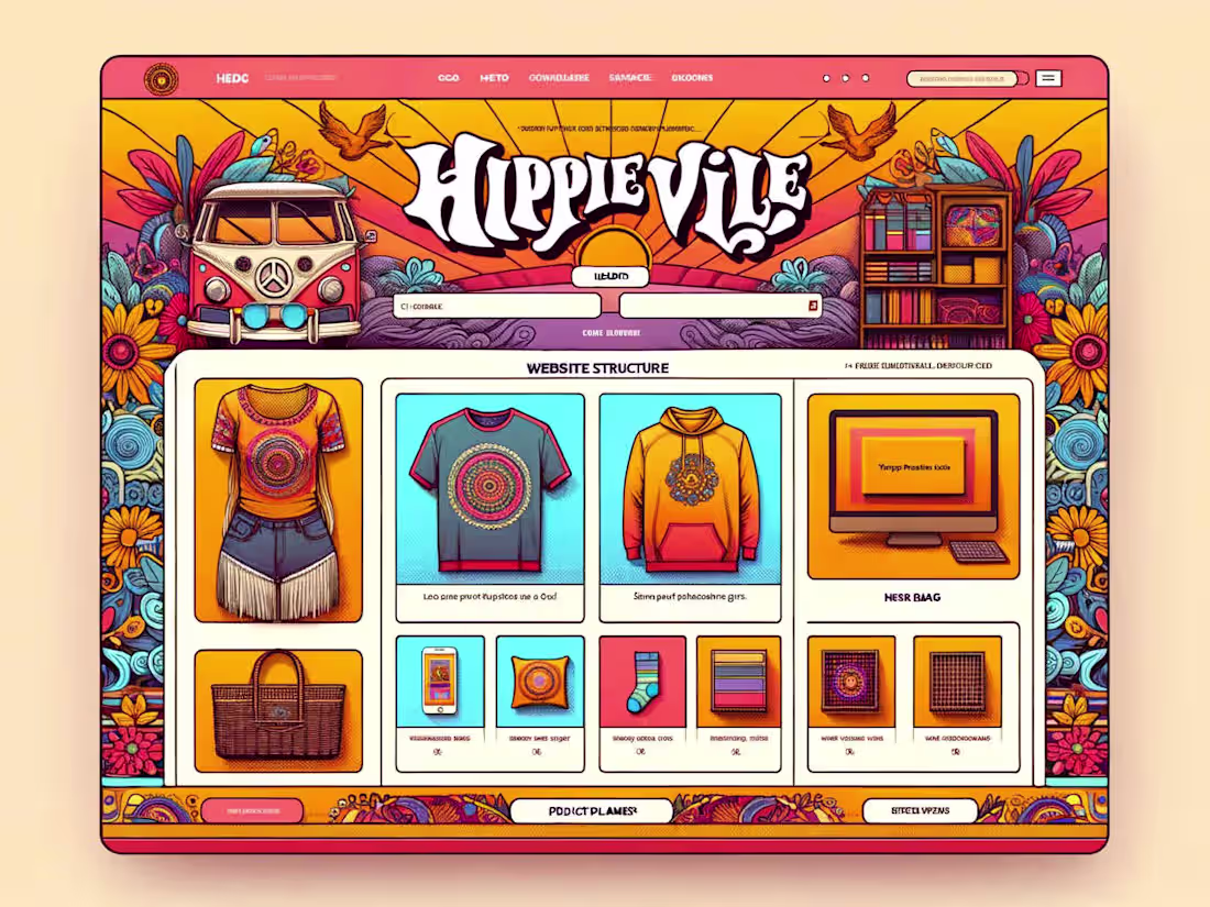 Cover image for Hippie Ville - A storefront for retro merch