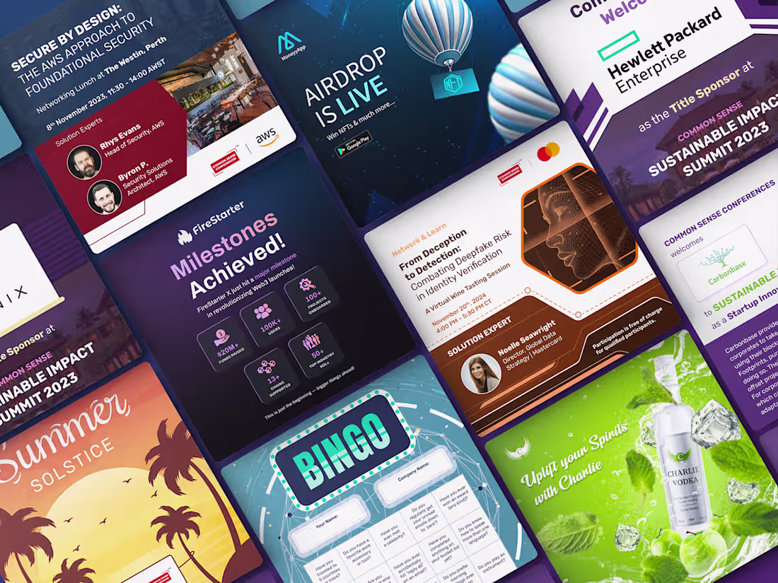 Cover image for Social Media Post Designs for B2B & B2C companies