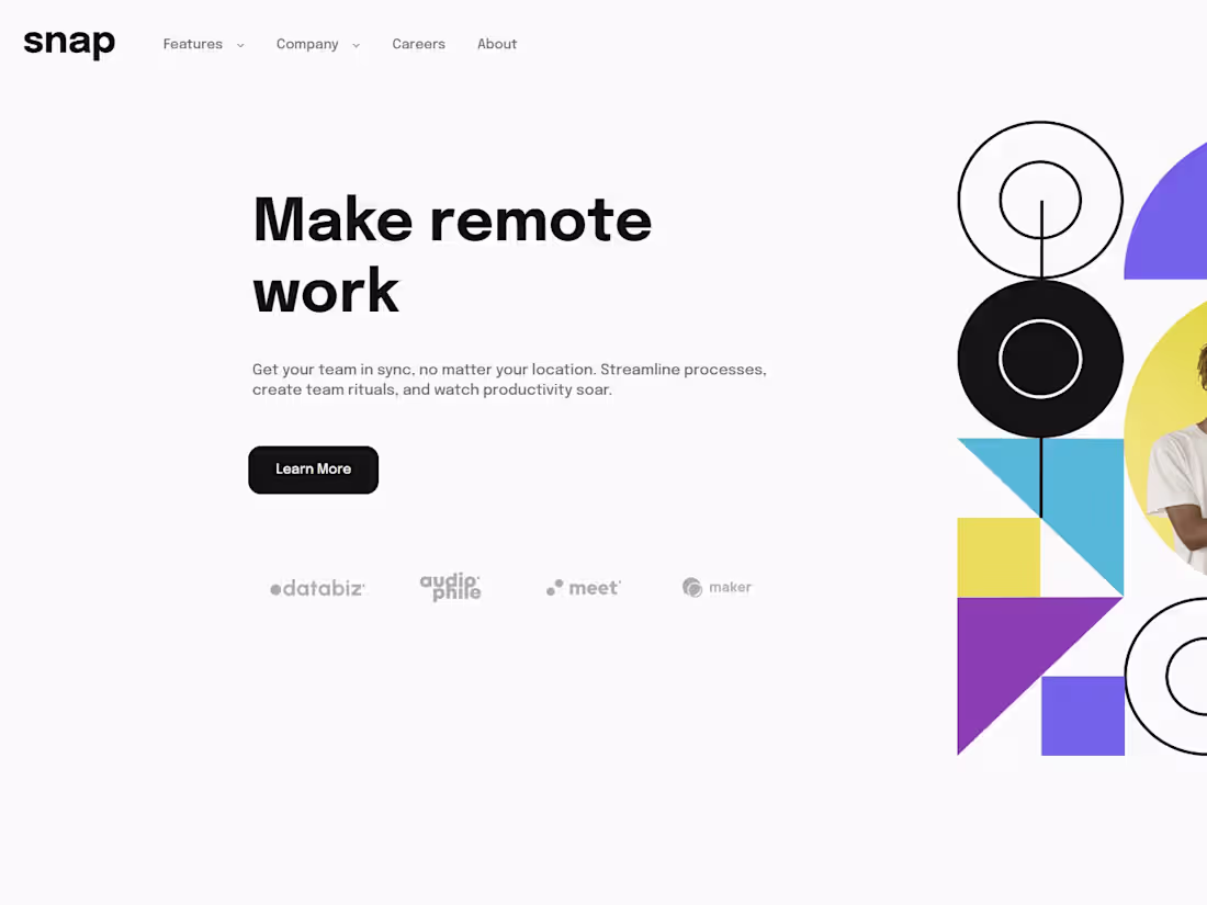 Cover image for Intro section with dropdown navigation