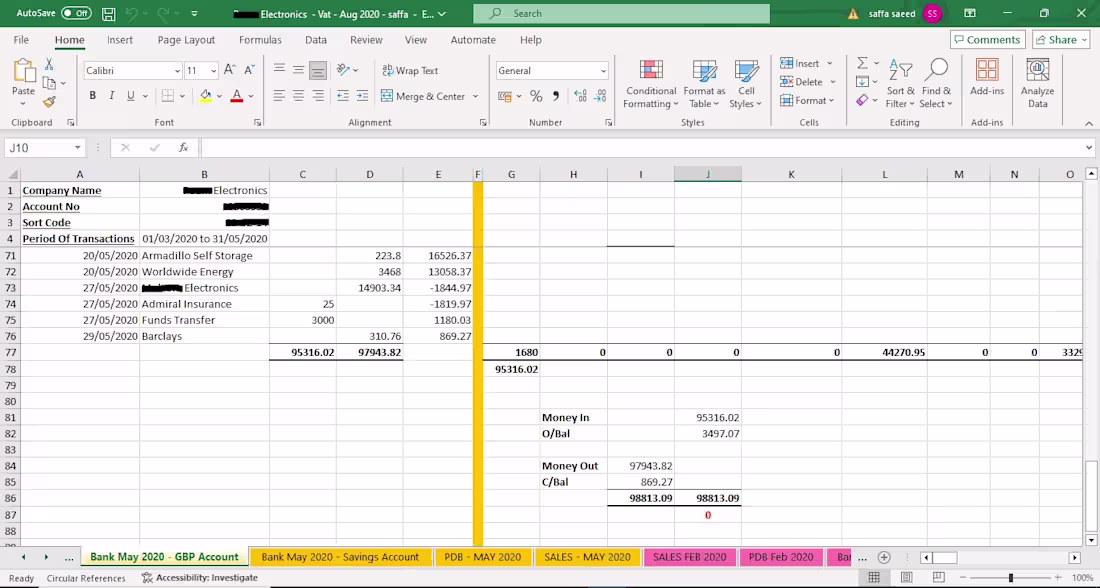 Cover image for Bank reconciliation