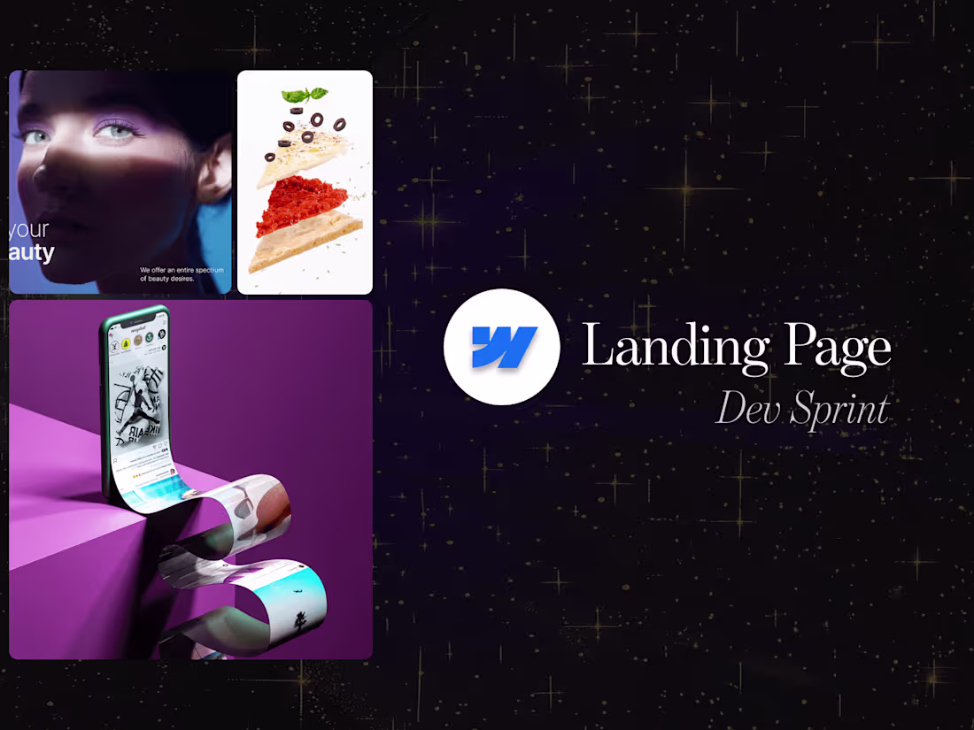 Cover image for ⚡ 5-Day Webflow Landing Page Sprint • Dev Only