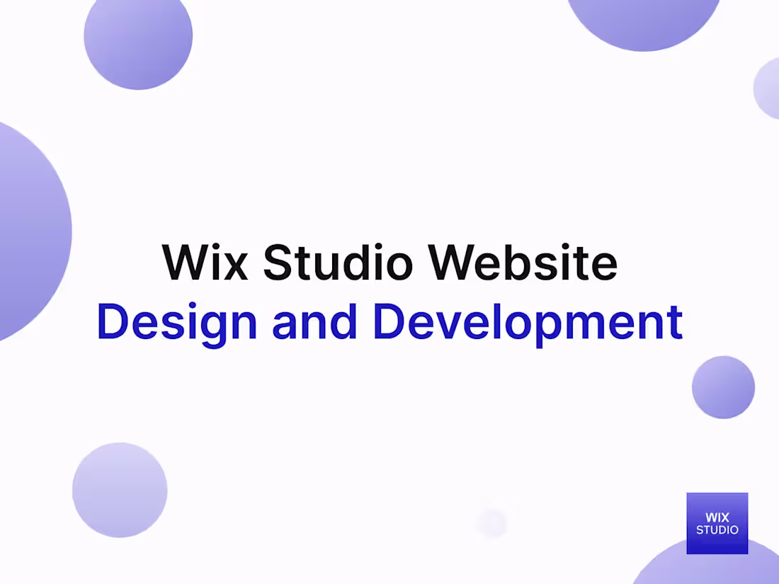 Cover image for Wix Studio Website Design