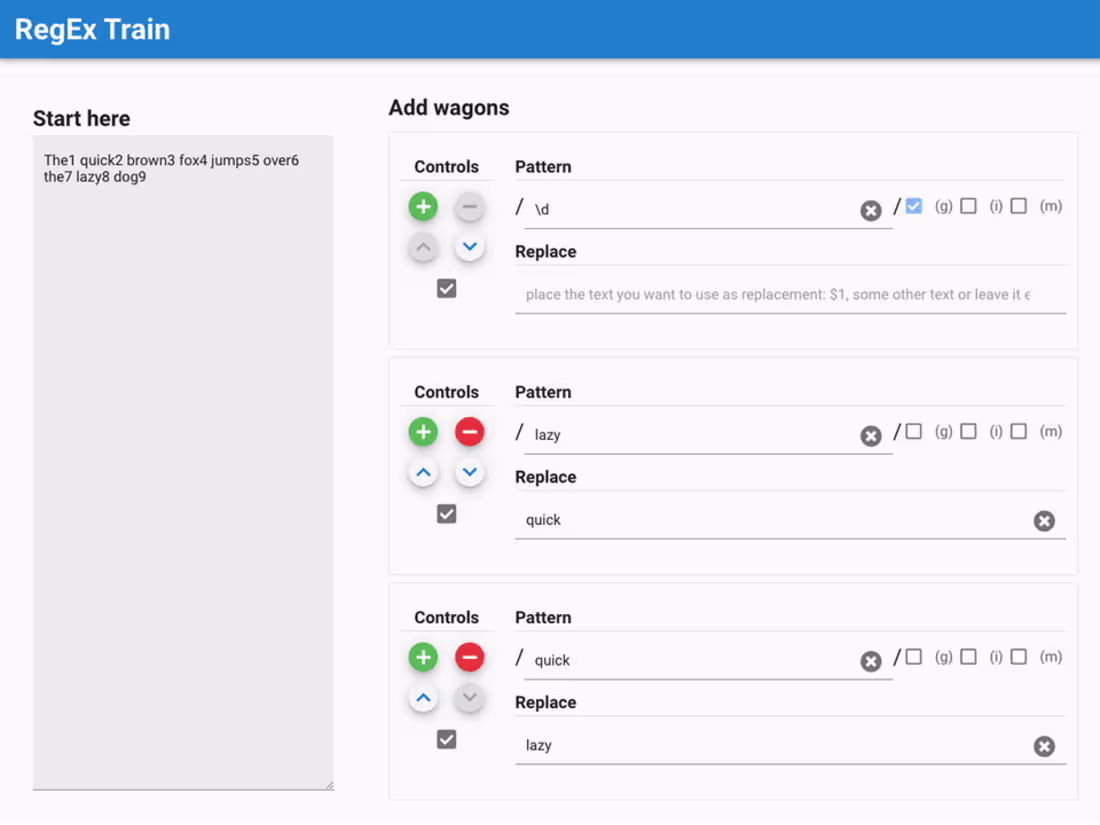 Cover image for Regex Train - A Regular Expression Workflow Tool