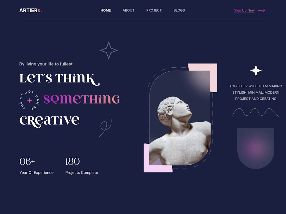 Cover image for Greek Statue Hero Section