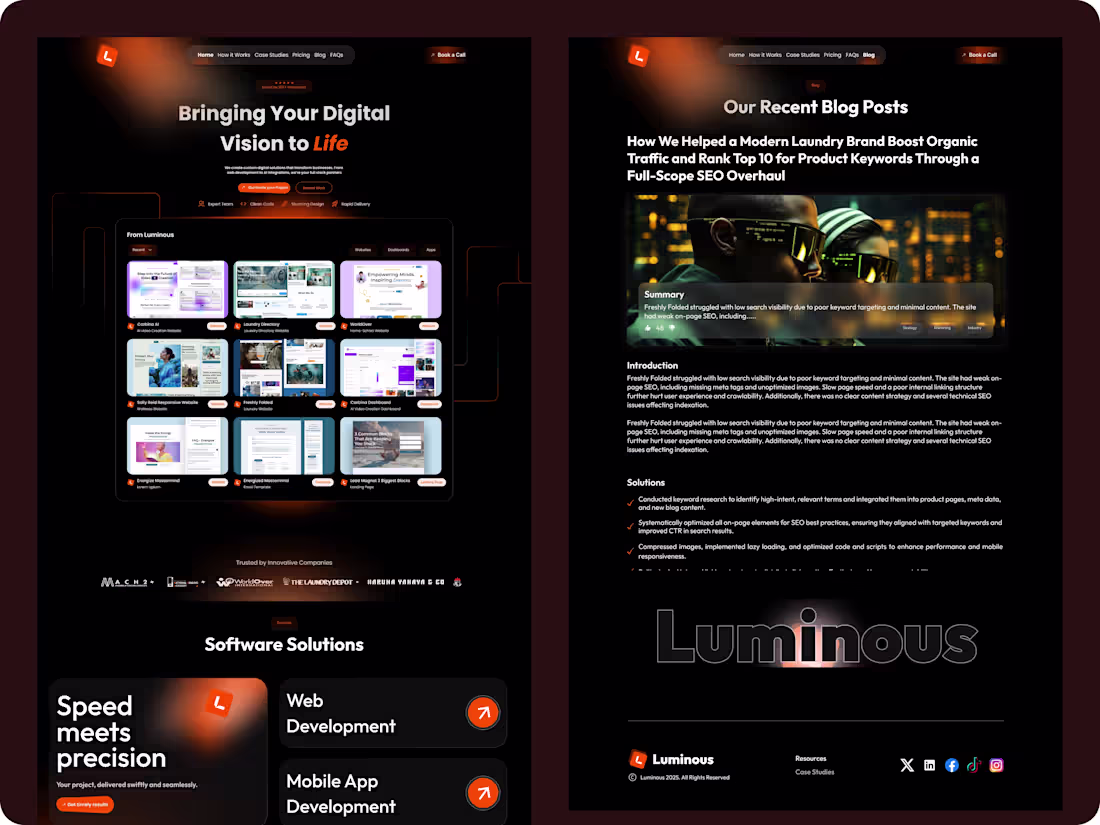 Cover image for Unlock Growth with Luminous: Full-Service Digital Agency Pla...