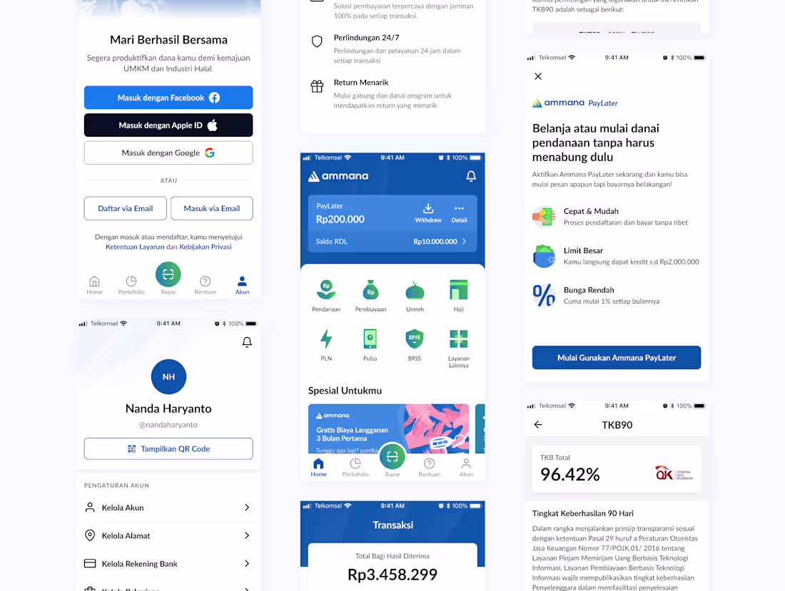 Cover image for Ammana - P2P Lending Mobile App Design