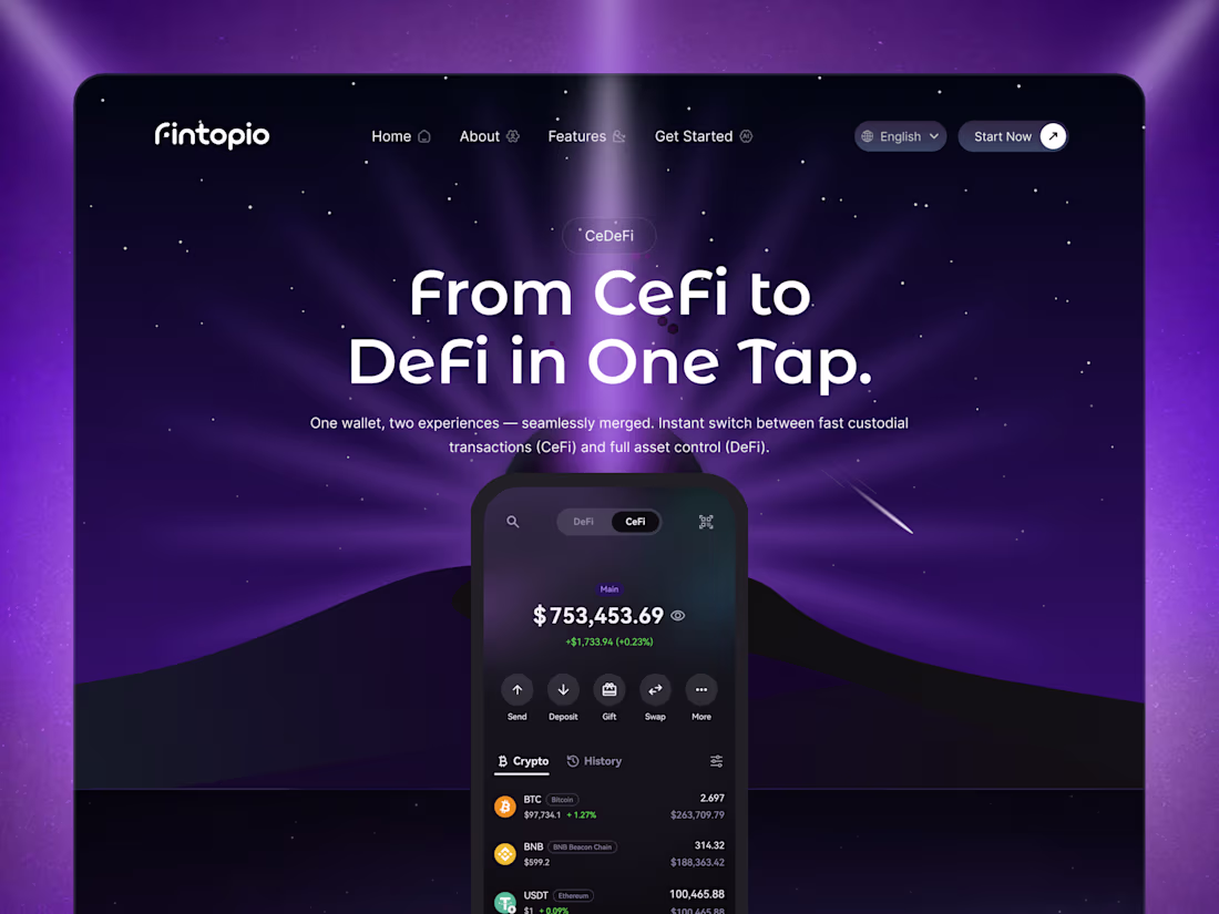 Cover image for DeFi Landing Page Design