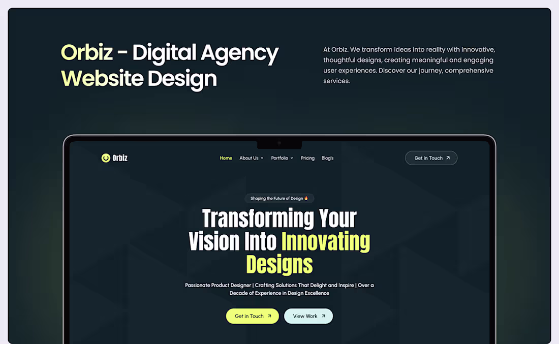 Cover image for Digital Agency Website Redesign