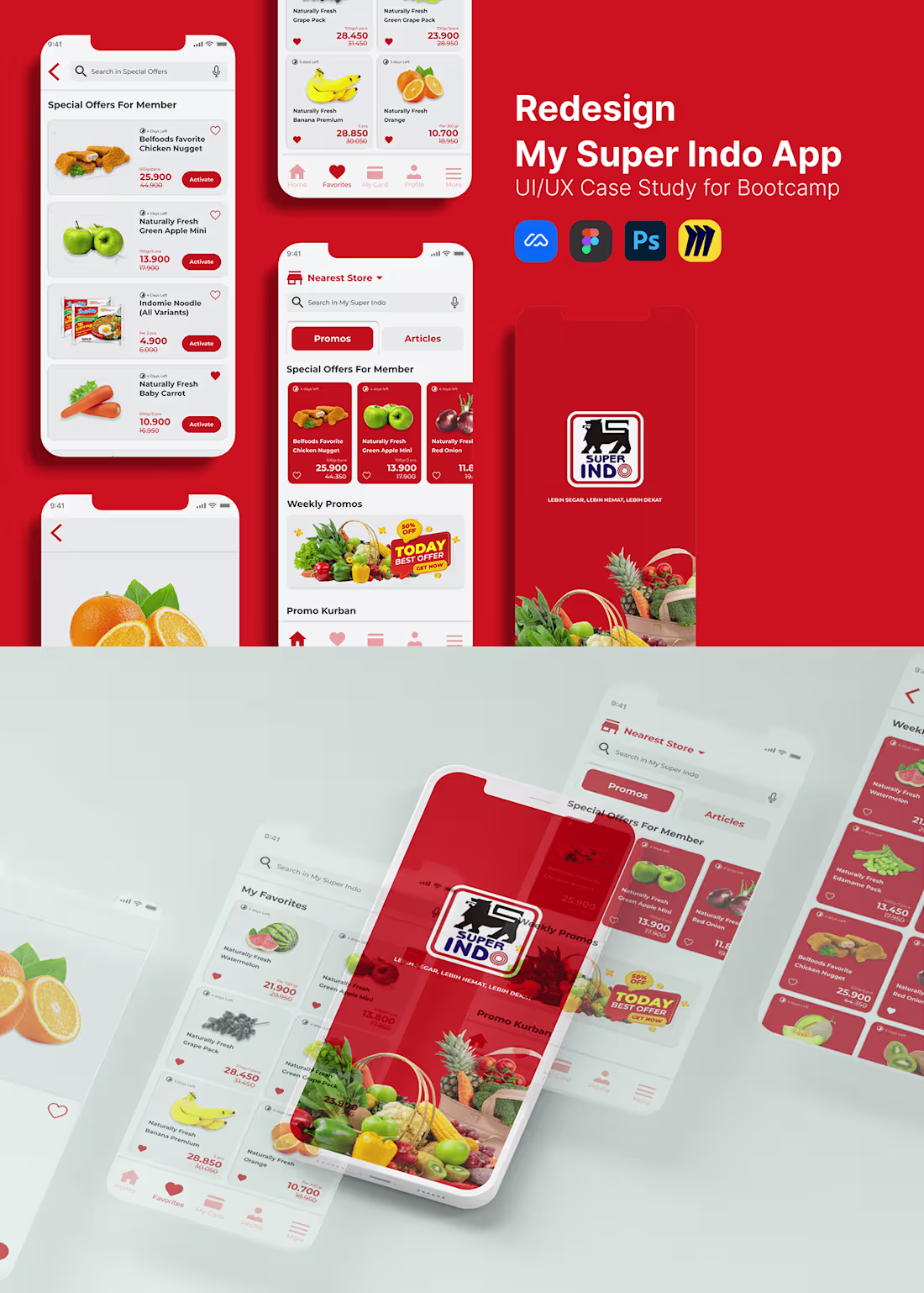 Cover image for UI/UX Case Study: Redesign My Super Indo App on Behance