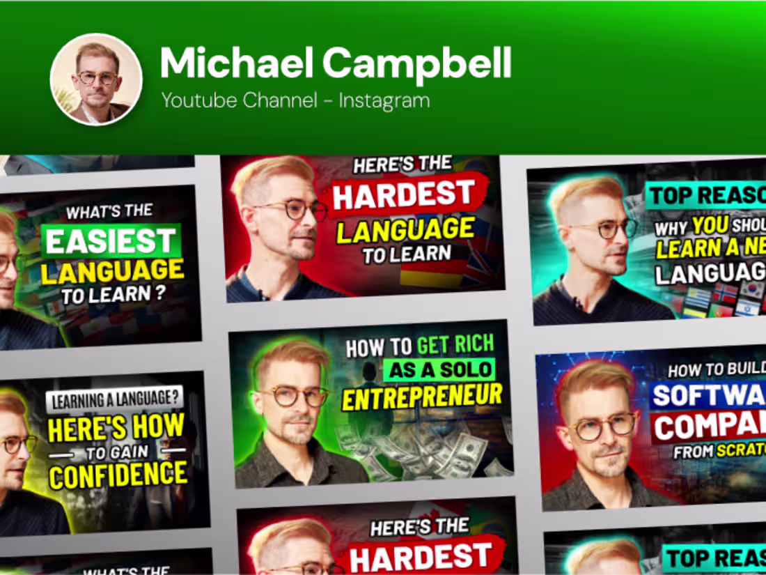 Cover image for Glossika CEO - Thumbnail Design