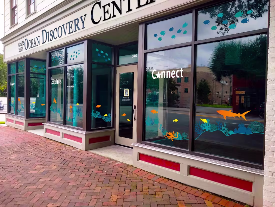 Cover image for Window Graphics for Gray's Reef Ocean Discovery Center