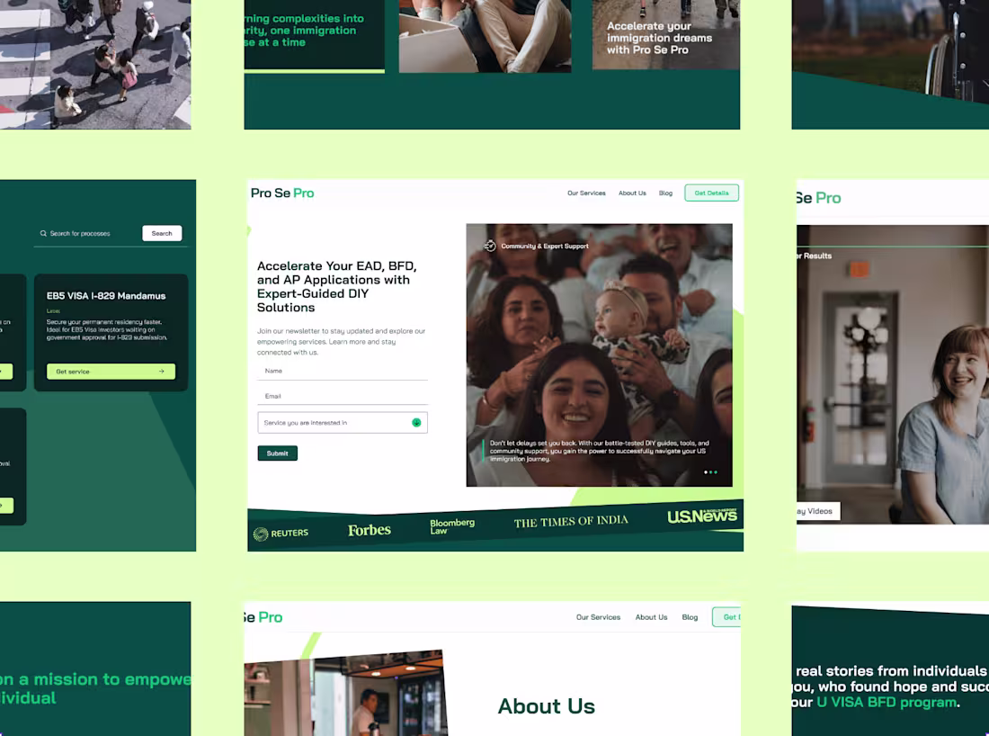 Cover image for Pro Se Pro · UX/UI & Webflow