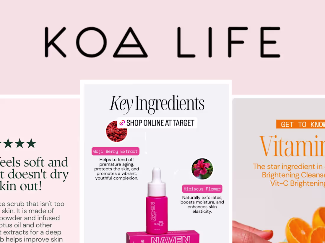 Cover image for Social Media Management for KOA LIFE Skincare
