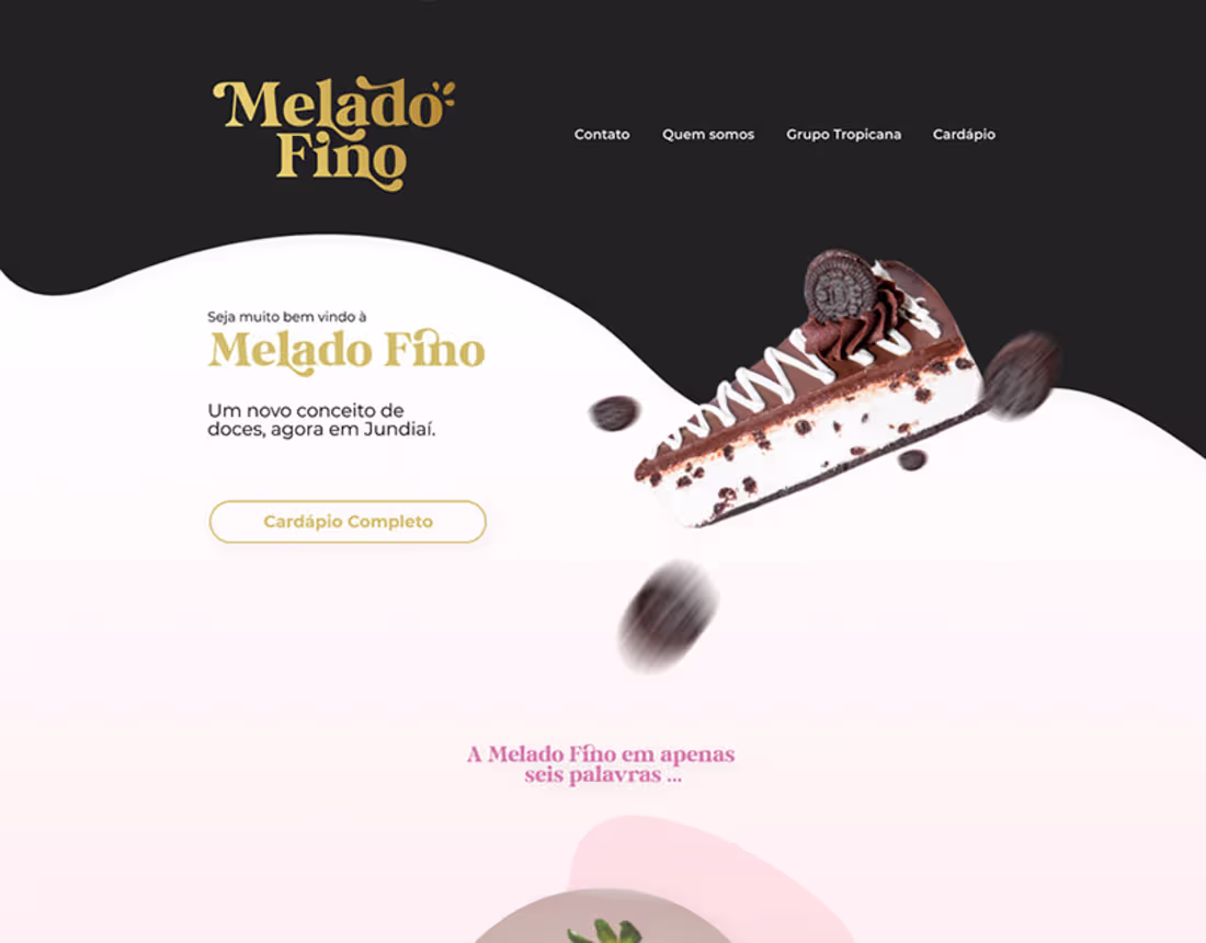 Cover image for Site Institucional | Melado Fino (Projeto) :: Behance