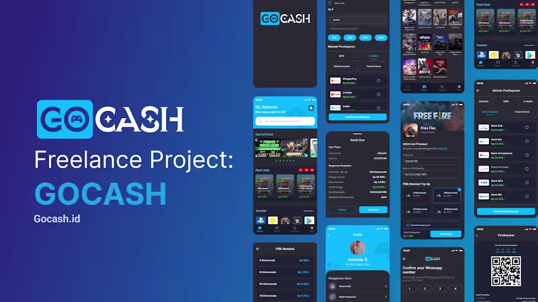 Cover image for Top Up Game Application - Gocash