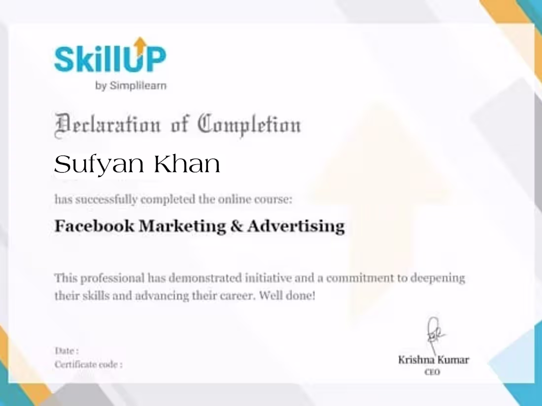 Cover image for CERTIFIED FACEBOOK ADVERTISER.