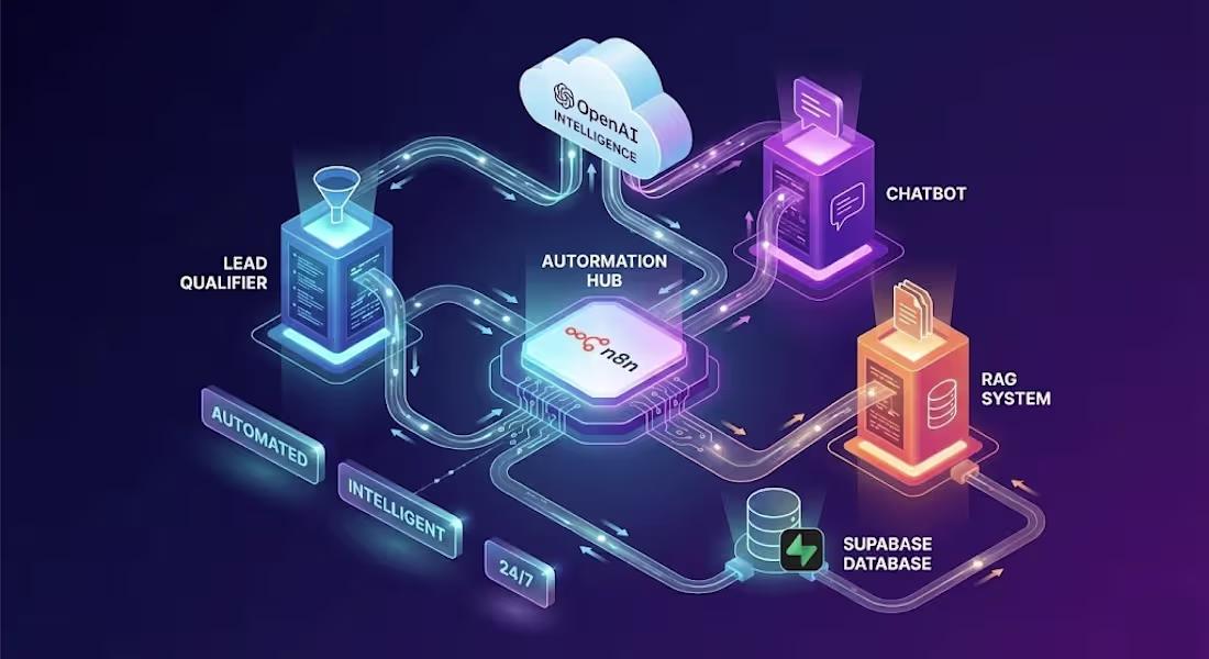 Cover image for AI Agents and Chatbots with n8n and OpenAI