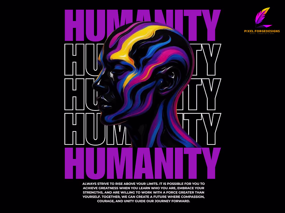 Cover image for HUMANITY - streetwear t-shirt design